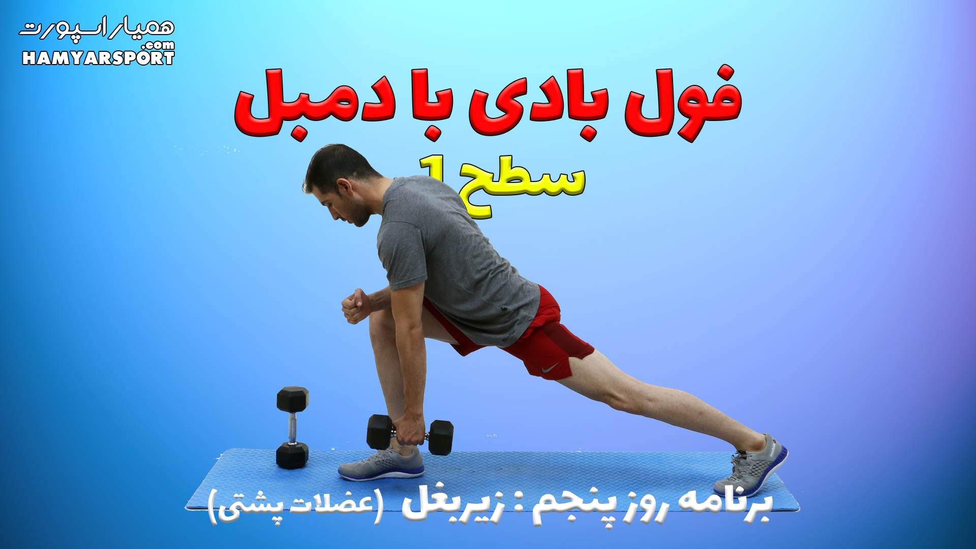 بدنسازی با دمبل در منزل